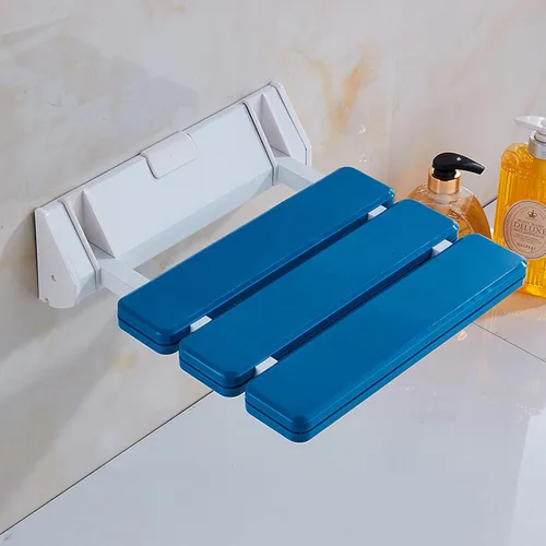 Banco de asiento de ducha plegable, taburete de seguridad para baño, baño, silla de pared de hojas caídas para baño, inodoro y hotel, capacidad de