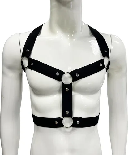 Miniatura 2 de Arnés de nylon fuerte del pecho del cuerpo de los hombres del apoyo elástico del apoyo del club desgaste trajes