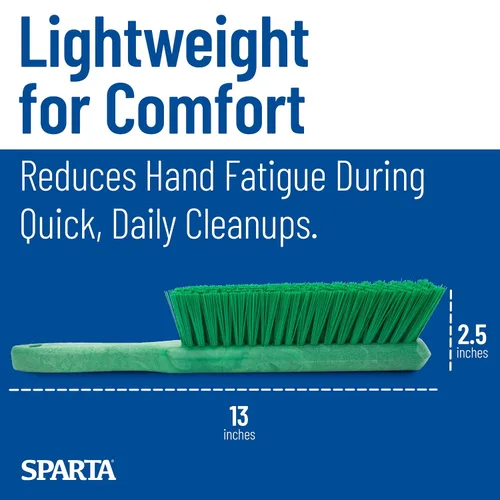 Miniatura 4 de SPARTA Cepillo suave de 8 pulgadas con cerdas de poliéster y mango de 5 pulgadas, escoba de mano codificada por colores para mesas, encimeras y Negro