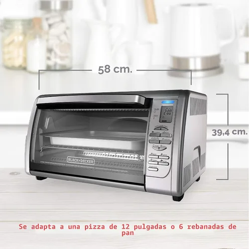 Miniatura 7 de Black & Decker Horno tostador , Posiciones de doble rack, N/A
