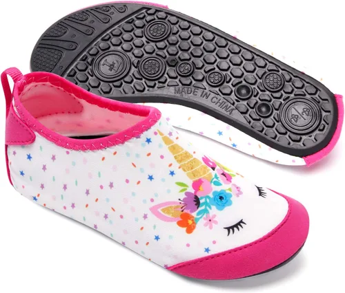 Miniatura 6 de Joinfree - Zapatos acuáticos de natación para niños y niñas, calcetines acuáticos de secado rápido, zapatos con sensación de pies descalzos