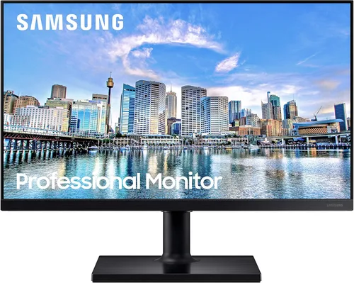 Samsung Monitor de computadora FHD 1080p serie FT45 de 24 pulgadas, 75Hz, panel IPS, HDMI, concentrador USB, soporte ajustable en altura, 3 años
