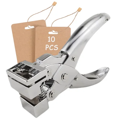 Perforadores de etiqueta con forma de ranura en T para manualidades de papel, insignia y tarjeta de identificación, cartulina de PVC, colgador de