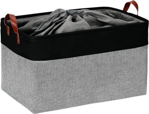 Miniatura 34 de DULLEMELO Cesta de almacenamiento pequeña, cesta de papel higiénico, contenedor de almacenamiento estrecho para baño, cesta de baño para organizar
