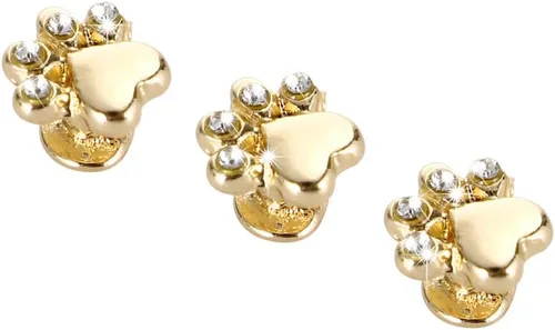 Miniatura 2 de 3 piezas de clavos decorativos de metal brillante compatibles con Apple Watch Band 45/44/42/41/40/38mm bandas de silicona para mujeres iWatch Series