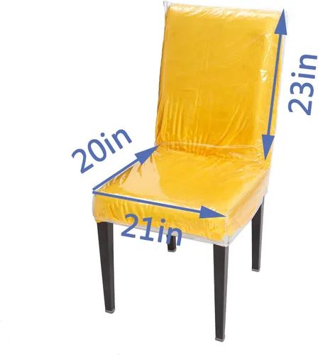 Miniatura 3 de Funda de plástico para silla de comedor de 21 x 20 pulgadas, protector de asiento libre de arañazos de gatos y perros, manchas, protectores