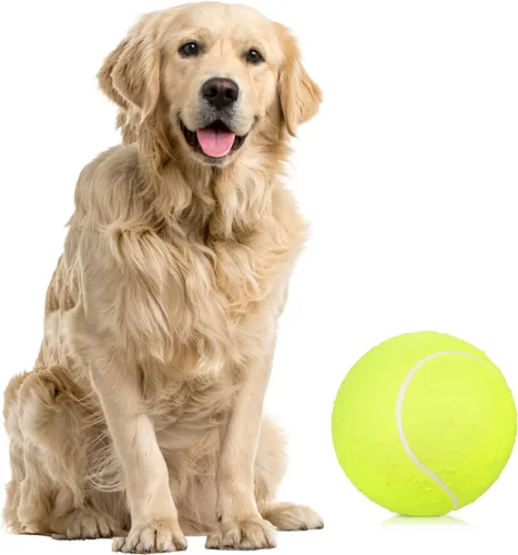Pelota de tenis gigante para perros, pelota de tenis de gran tamaño de 9.5 pulgadas, divertida pelota deportiva al aire libre, juguetes para
