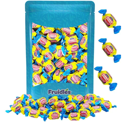 Miniatura 6 de Fruidles Bolas de goma de mascar de doble burbuja con sabor a frutas originales y mixtas, golosinas de bufé de caramelos, parve certificado Kosher