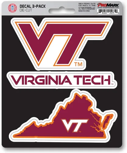 Miniatura 17 de FANMATS NCAA Unisex NCAA 3 Piece Decal Set