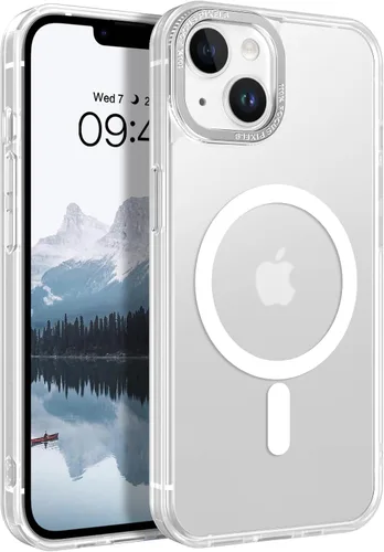Miniatura 16 de BENTOBEN Funda magnética para iPhone 14 Plus, compatible con MagSafe, translúcida mate, esmerilada, delgada, ligera, a prueba de golpes