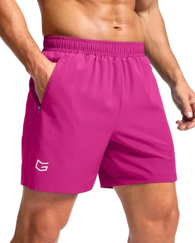 Miniatura 28 de G Gradual Pantalones cortos deportivos para correr para hombre con bolsillos con cremallera, de secado rápido, de 7 pulgadas, 5 pulgadas, 9