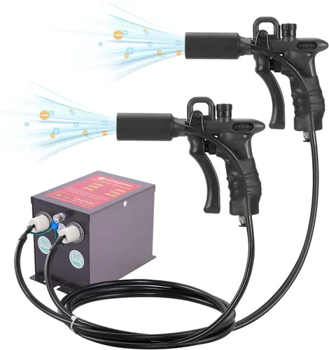 YUCHENGTECH Pistola de aire ionizante mejorada 7KV Pistola de aire antiestática Eliminador estático Ionizador antiestático+generador de alto voltaje