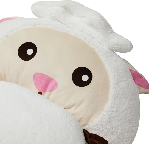 Miniatura 4 de Tapete para siesta preescolar con personaje de Nap Buddies para niños, saco de dormir con almohada para guardería, a partir de 3 años Cordero