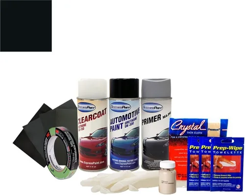 Miniatura 3 de Aerosol for Suzuki Esteem Automotive Touch-up Paint - Satin Black Clearcoat 1SC - All-Inclusive Package