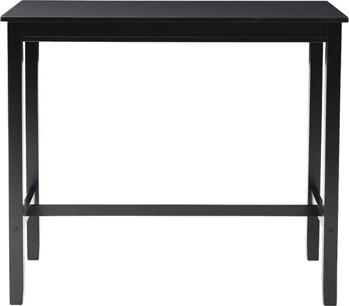 Miniatura 4 de Linon Claridge - Mesa de bar negra de 36 pulgadas de altura