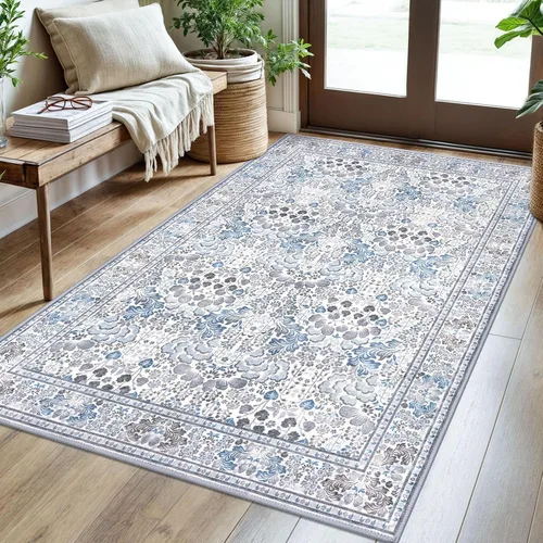 Miniatura 131 de SIILOOM Alfombra antideslizante de pasillo moderna de 2 x 5, súper suave, para pasillos, decoración para cocina, alfombras para pasillos sin 2-Verde