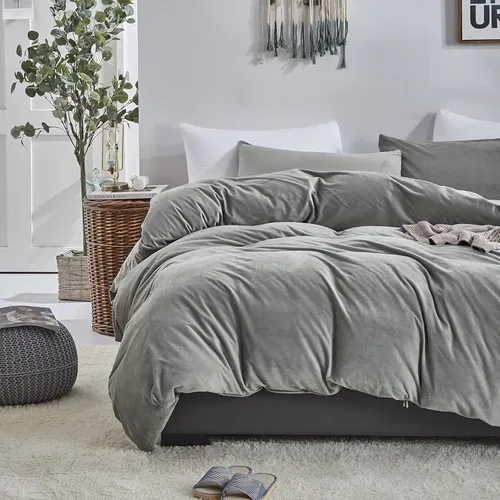 Miniatura 134 de CLOTHKNOW - Juego de edredón verde militar tamaño completo de 3 piezas, juego de ropa de cama verde oscuro, edredón suave con 2 fundas de almohada