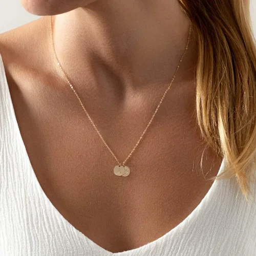 Miniatura 4 de Collar chapado en oro de 14 quilates con dije de huella de perro y letra inicial para mujeres y niñas, collar de regalo para mamás y amantes