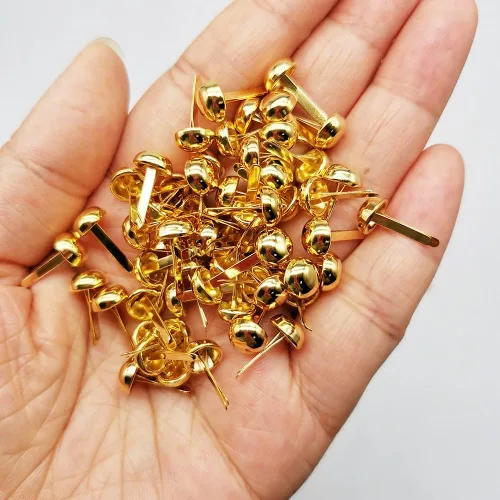 Miniatura 6 de 300 piezas de sujetadores de papel, sujetadores redondos para manualidades, proyectos escolares, álbumes de recortes, manualidades, suministros