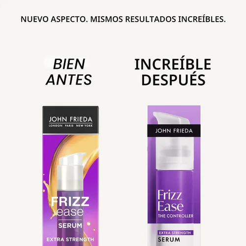 Miniatura 2 de John Frieda Frizz Ease - Suero capilar extra fuerte para cabello grueso y grueso, suero suavizante antiencrespamiento con aceite de argán y coco