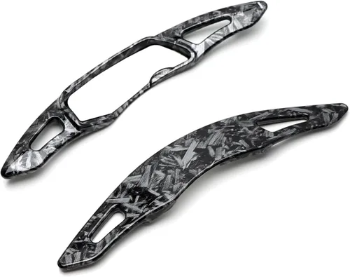 Miniatura 5 de iJDMTOY Extensiones de palanca de cambios de paleta de paletas de fibra de caron forjada más grandes compatibles con Subaru BRZ Impreza WRX Legacy
