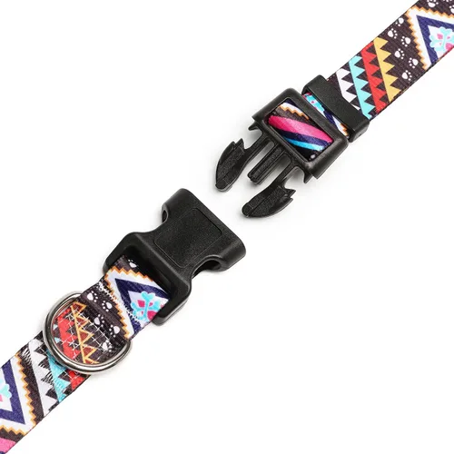 Miniatura 105 de Mercano Collar ajustable para perro, patrones de diseño especial, nailon suave, cómodo y resistente, collar para mascotas para perros pequeños