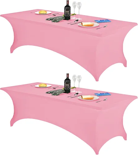 Miniatura 129 de FORLIFE - Funda de mesa de elastano, mantel ajustado de 4 pies para mesas rectangulares, funda elástica para patio, universal para bodas, banquetes