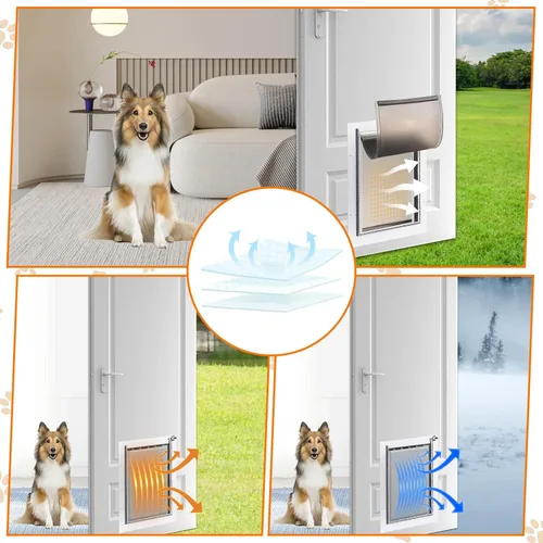 Miniatura 3 de Solapas de repuesto para puerta de mascotas PAC11-11039 para perros y gatos, puertas de repuesto para perros compatibles con puertas para mascotas