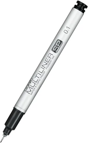 Copic Multiliner SP - Marcador de tinta negra, punta 0.1