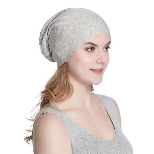 Miniatura 102 de Alnorm - Gorro con forro de satén y suave banda elástica para hombres y mujeres, talla única Se ajusta a la mayoría