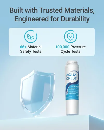 Miniatura 6 de AQUACREST FQSLF filtro de agua para debajo del fregadero, repuesto para GE FQSLF, GXSV65R filtro de agua, reduce el cloro, sabor y olor, sedimento