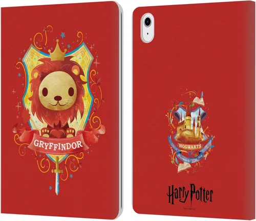 Miniatura 12 de Head Case Designs Funda de piel con licencia oficial de Harry Potter Gryffindor Deathly Hallows II, compatible con Apple iPad 10.2 2019/2020/2021