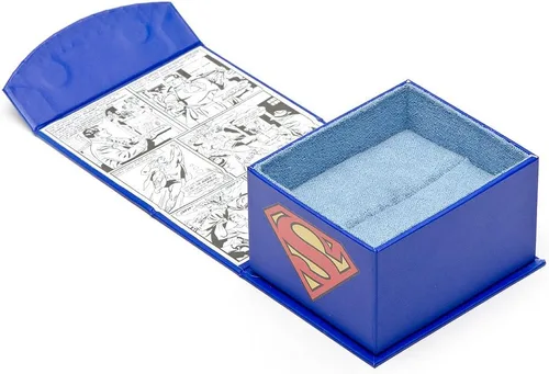 Miniatura 4 de DC Comics - Gemelos Superman de acero inoxidable, con licencia oficial, plateado