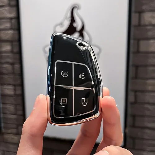 Miniatura 3 de Funda para llavero Chevy con llavero, funda de TPU suave para Colorado Equinox Silverado, para GMC Canyon Sierra Remote Smart Key Holder