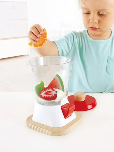 Miniatura 7 de Hape Batidora de batidos Juego de batido de cocina multicolor completo con tazas y pajitas, 9.44 pulgadas