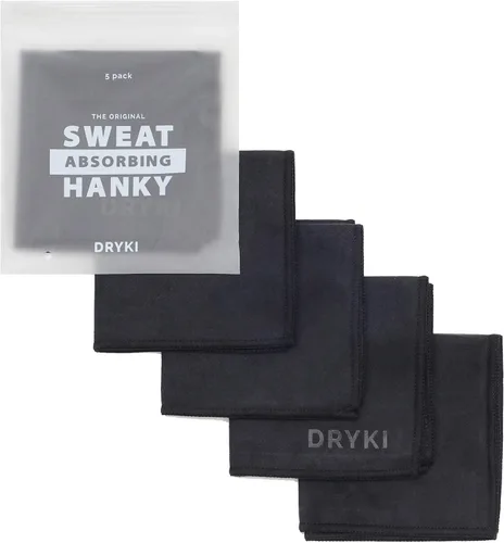 DRYKI Pañuelos absorbentes del sudor Los pañuelos deportivos originales de microfibra para absorber el sudor de las manos, la cara y el cuerpo