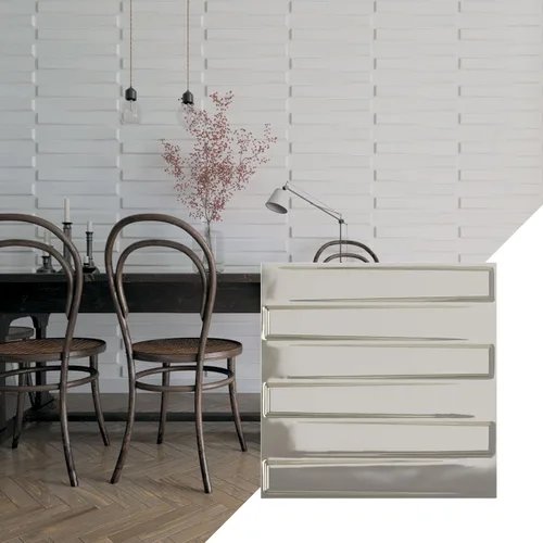 Miniatura 33 de Ekena Millwork 19 5/8 pulgadas de ancho x 19 5/8 pulgadas de alto, Keyes EnduraWall decorativo 3D, laguna satinada (cubre 2.67 pies cuadrados).