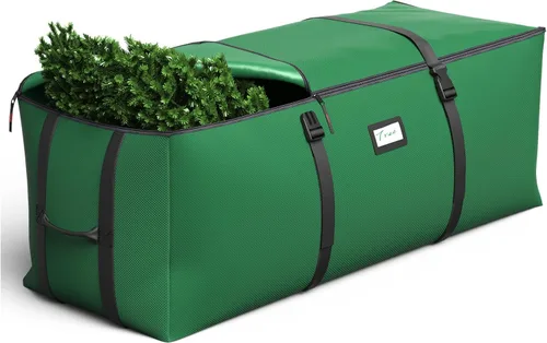 Bolsa de almacenamiento para árbol de Navidad BROSYDA, se adapta a árboles artificiales de hasta 9 pies con correas de hebilla y dobles cremalleras