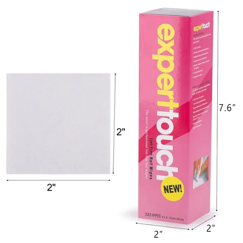 Miniatura 2 de BTYMS 650 toallitas de uñas sin pelusa, almohadillas de algodón de 2 x 2 pulgadas