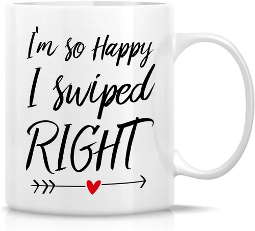 Miniatura 56 de Retreez - Taza divertida con texto en inglés "Once in A While Someone Amazing Comes Along", 325 ml, tazas de café de cerámica, regalos de cumpleaños