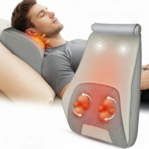 Heycool Regalo del día del padre, masajeador Shiatsu de espalda y cuello con calor, regalos HSA elegibles para la FSA para mamá papá, masajeador de