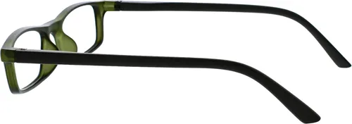 Miniatura 7 de OPULIZE TED - Lentes de lectura para mujeres y hombres, marco mate rectangular, ligero, estrecho, con bisagras de resorte, color azul caqui y verde