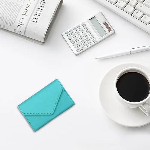 Miniatura 7 de XEYOU Funda para tarjetas de crédito para mujer, tarjetero con bolsillo frontal para mujer