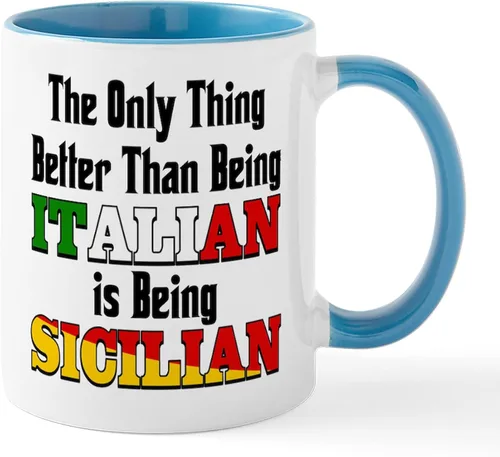Miniatura 27 de CafePress Sicilia Mug - Taza de café de cerámica (11.0 fl oz)