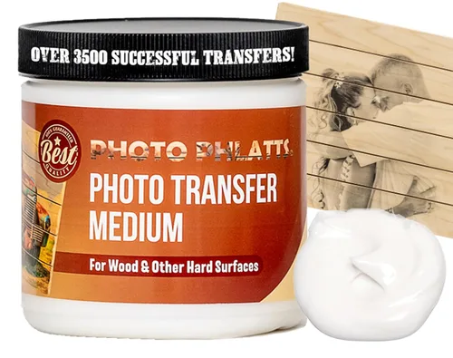 Miniatura 2 de Gel medio de transferencia de fotos para transferir fotos a madera y otras superficies duras. Solución de secado transparente prémium para obtener
