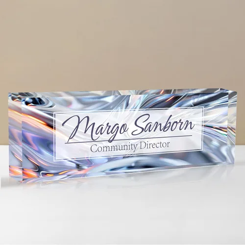 Miniatura 44 de Placa de nombre personalizada para escritorio, placa de nombre de escritorio personalizada, placa de nombre acrílica, accesorios de escritorio