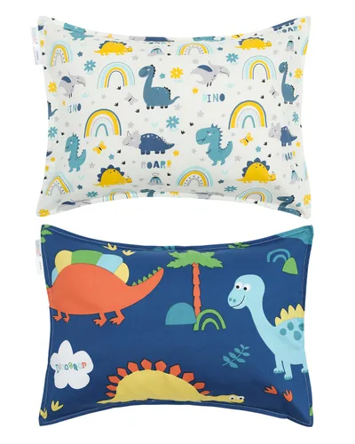 Miniatura 72 de ALVABABY Paquete de 2 fundas de almohada de algodón orgánico para niños pequeños, fundas de almohada para niños de 13 x 18 pulgadas o 12 x 16