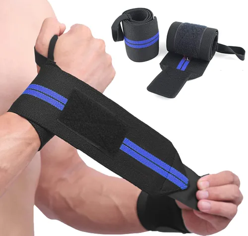 Miniatura 8 de SUJAYU Muñequeras, Paquete de 2 Férulas de Muñeca Correas de Muñeca para Levantamiento de Pesas, Correas de Muñeca Correas de Levantamiento Pesas