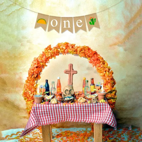 Miniatura 5 de ONE - Cartel para silla alta, yute mexicano, arpillera, cinco de mayo, taco, cactus, bebé, 1er cumpleaños, fiesta, decoración