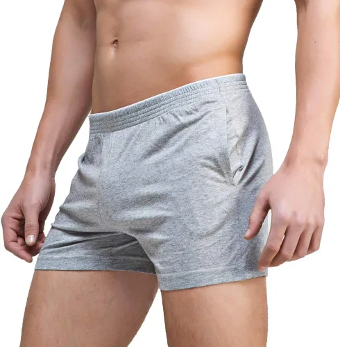 Miniatura 3 de Rexcyril Pantalones cortos de algodón para hombre, para correr, entrenamiento, gimnasio, descanso, dormir